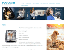 Tablet Screenshot of dogcrates-info.com